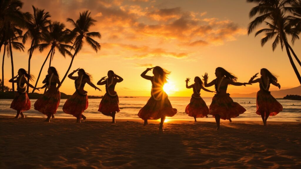 Hula dancers in Hawaii