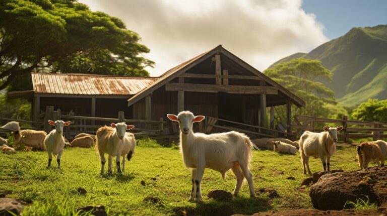 Discover the Charm of a Goat Farm on Big Island!