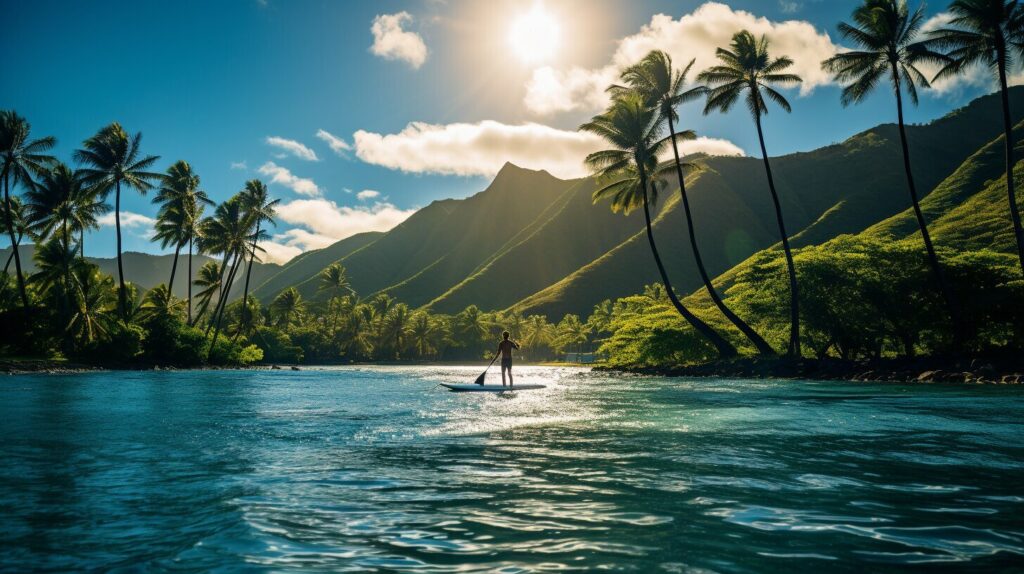 paddleboarding in hawaii