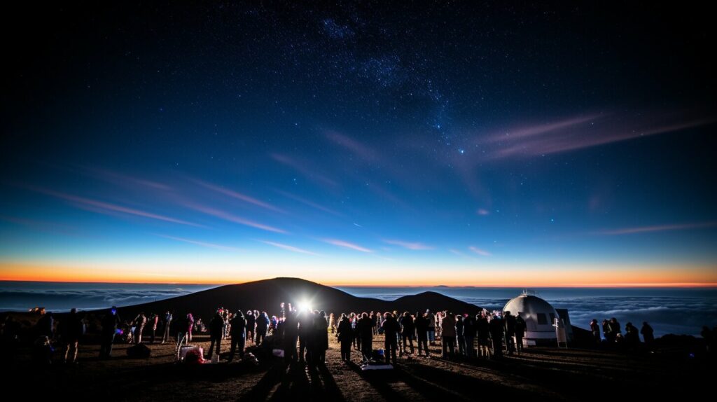 stargazing on Mauna Kea