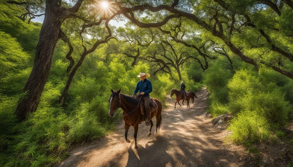 horseback riding in Concan TX