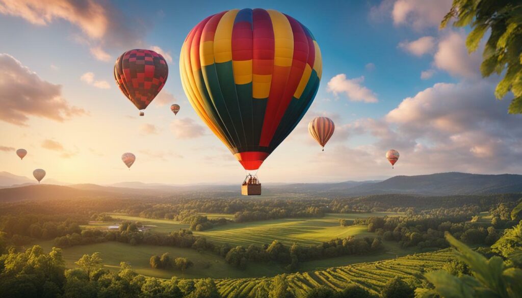 hot air balloon ride in Charlotte NC