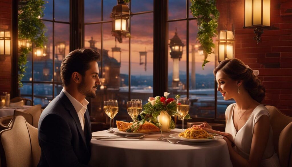 romantic dining at Tony's Pasta