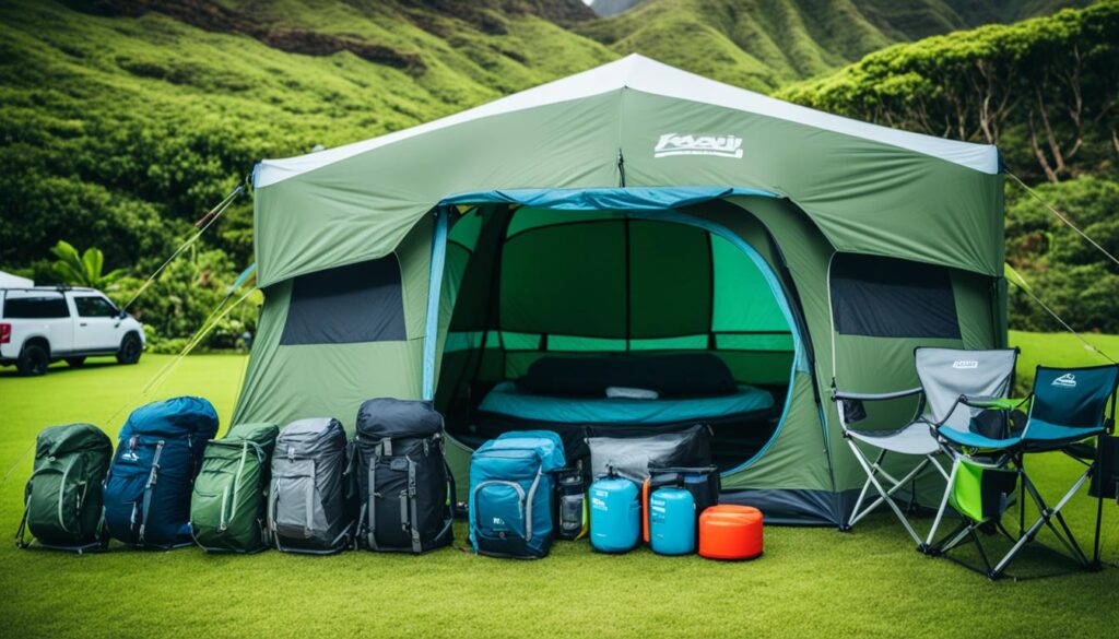 Camping Equipment Kauai