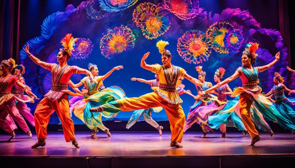 Colorful dance performance at Utah arts festival