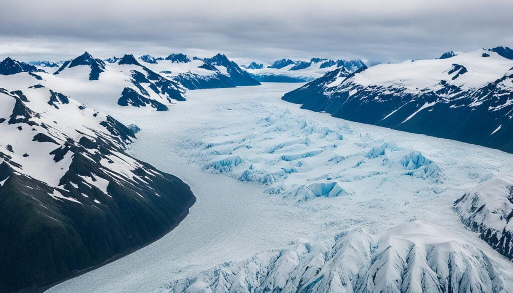 Harding Icefield Aerial View