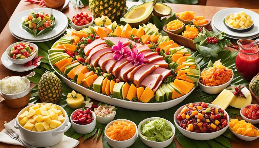 Hawaiian Christmas feast