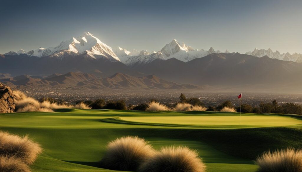 La Paz Golf Course with breathtaking Andean views
