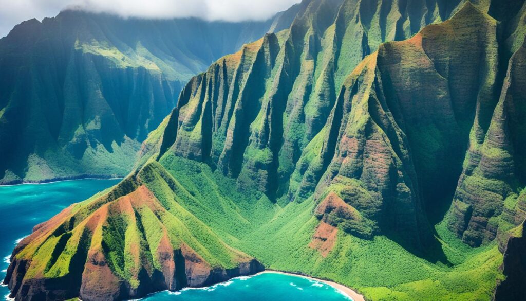 Na Pali Coast Helicopter Tour View