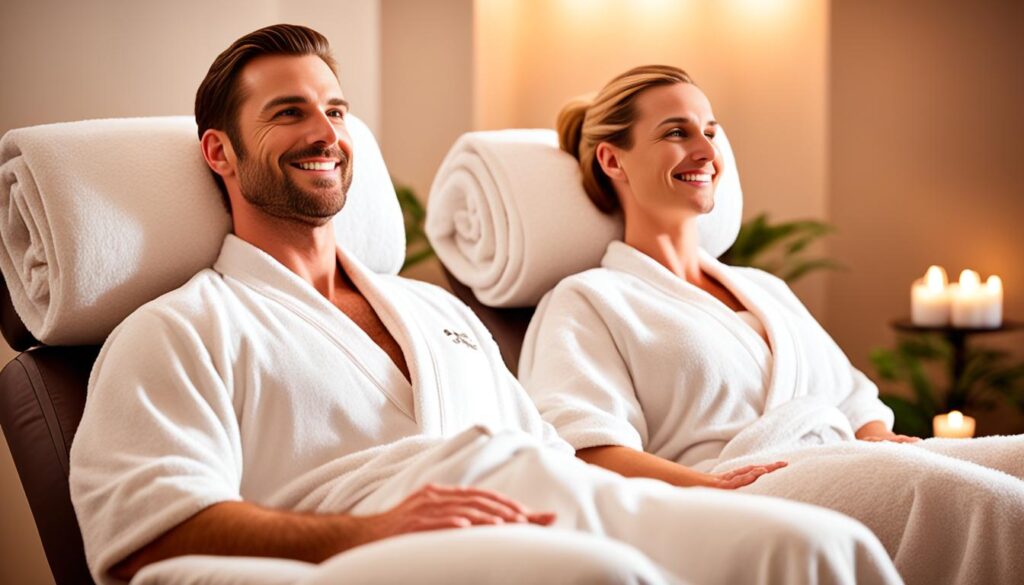 Relaxing couple's spa treatment in Erie, PA