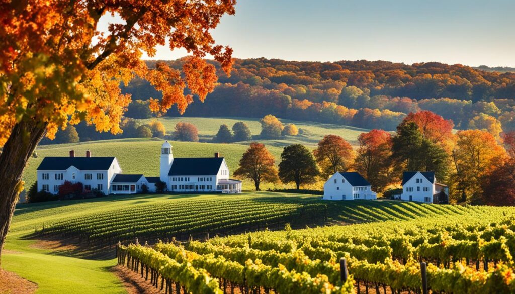 Scenic Rhode Island Vineyard