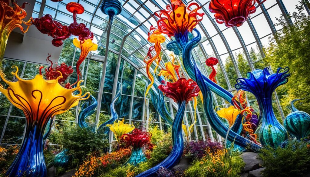 Sculpture at Chihuly Garden and Glass