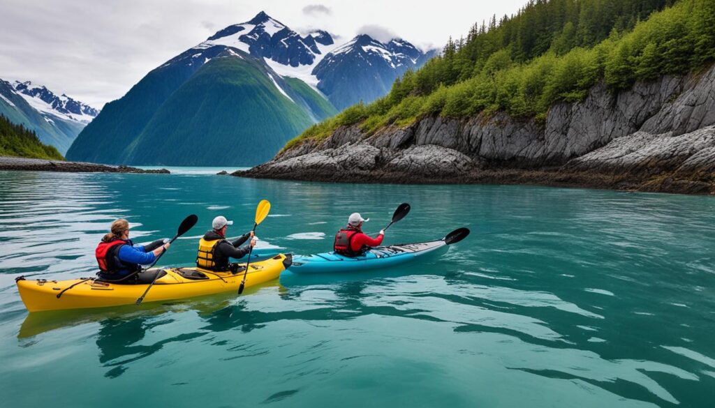 Sea kayaking in Seward Alaska