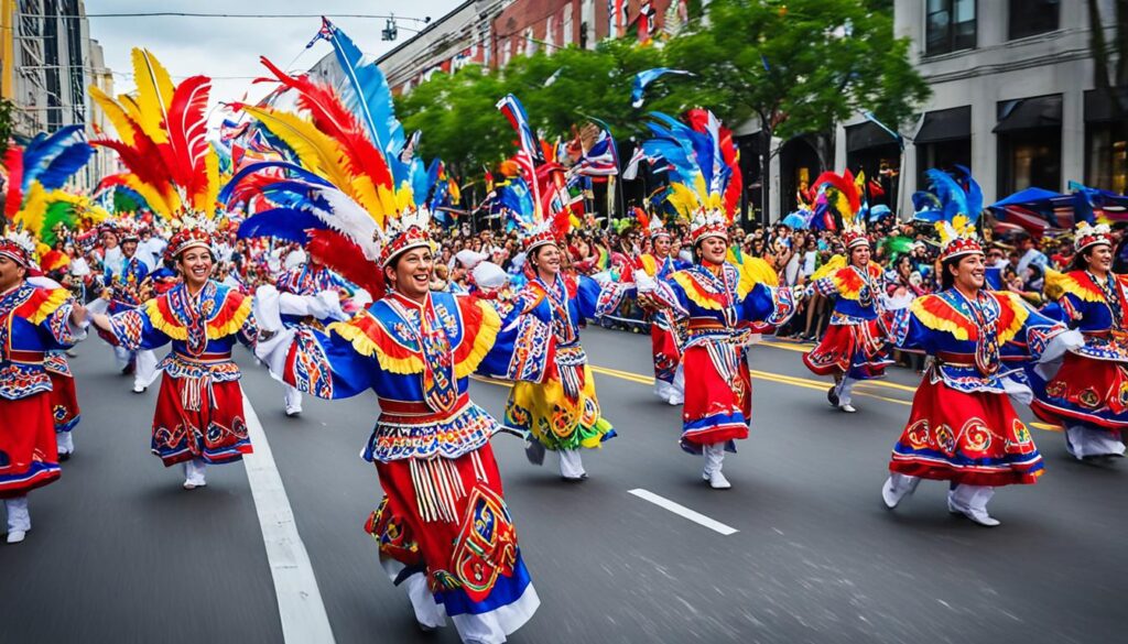 Vibrant Parades at Filipino Festivals