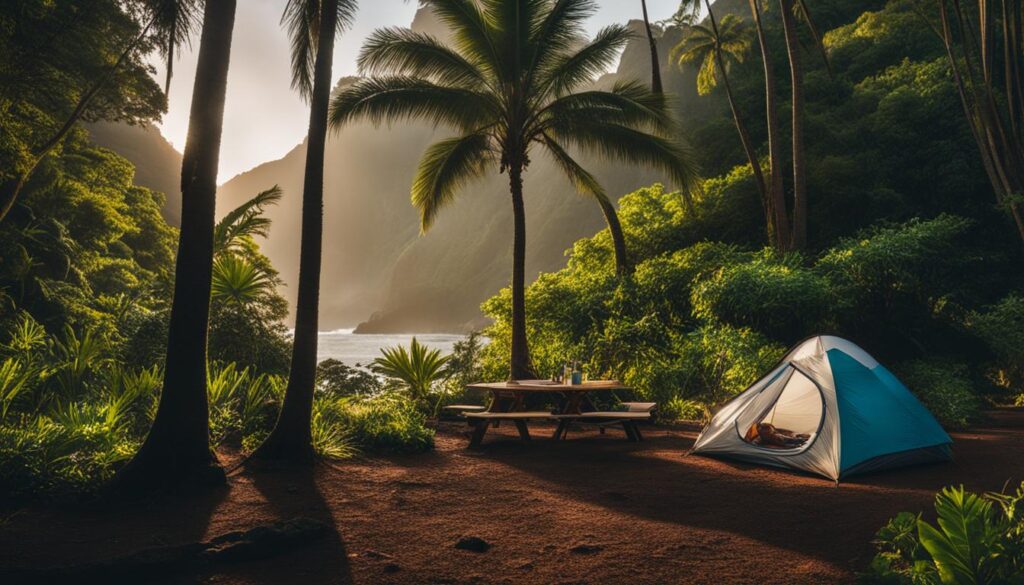camping in kauai